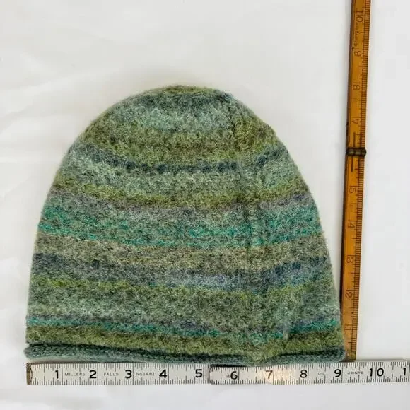 Shupaca Baby Alpaca Beanie Hat Peru Clean Girl Green Winter cap - Picture 2 of 5